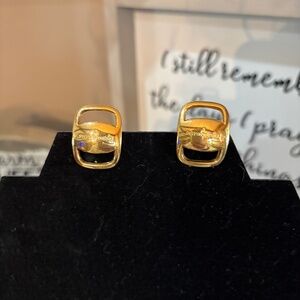 Salvatore FerragamoVintage Clip-On gold plated earrings